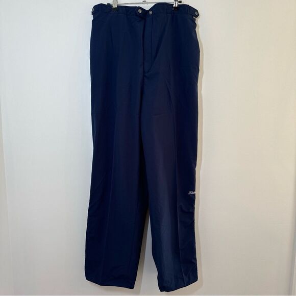 Titleist Collection Gore-Tex Mens Golf Rain Pants Navy Red Lined Size XL - Picture 1 of 10